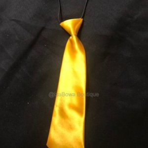 Gold Satin Tie  =PETS=  TY1289  NWT Boutique